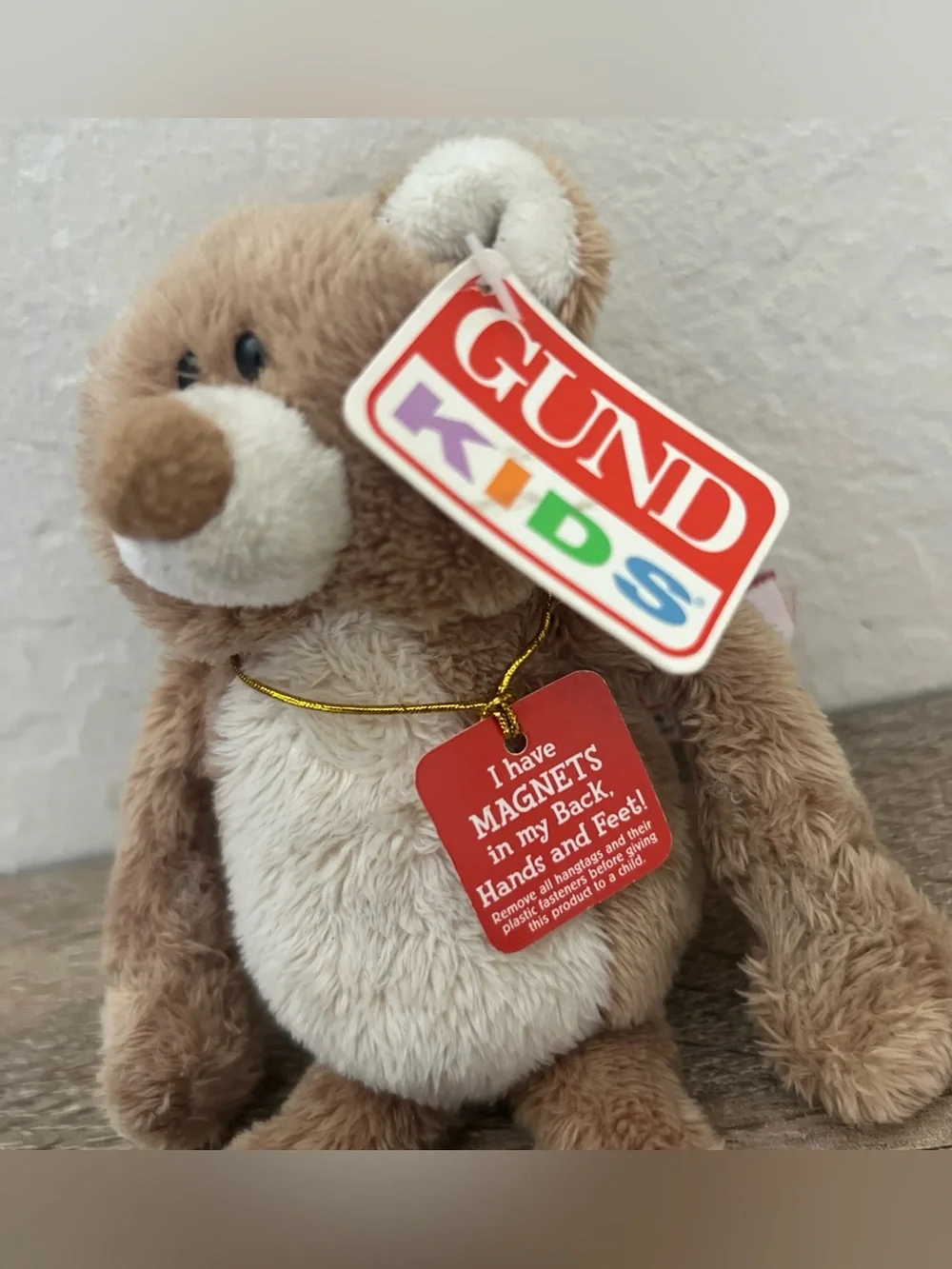 NWT Gund Kids Magnatudes Henley Bear 20034 Magnet Brown Teddy Bear Plush